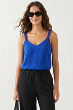 Classic V-neck Tank Top With Strap Accent - SS: Papyrus / 3s-2m-1l