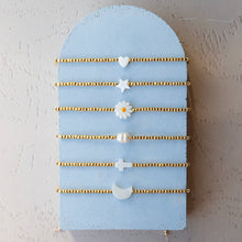 Intentions Cord Bracelet-Moon, Gold Beaded Cord Bracelet