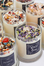 Fall Candles, Halloween Candles, Soy Candle, Crystal Candles: Witch's Brew / 7.75 oz Glass Jar
