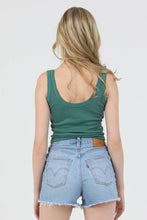 X2DF9-ASIS NOTCH NECK RIB KNIT TANK TOP: WHITE / L