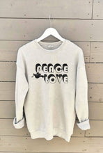 PEACE LOVE Mineral Graphic Sweatshirt: DUSTY FOREST / M