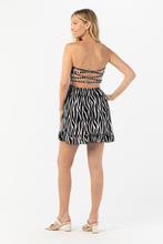 Hoku Mini Dress: Zebra Black White / One Size