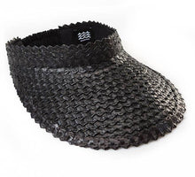 Playa Straw Visor: Blk/Nat