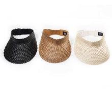Playa Straw Visor: Blk/Nat
