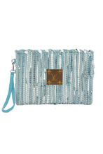 Upcycled Textured Wristlet: Multi