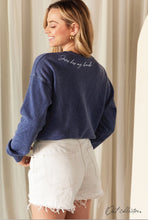 JESUS HAS MY BACK Mineral Graphic Sweatshirt: VINTAGE MAROON / M