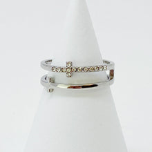 Forever Double Cross Ring: Silver