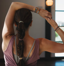 "Breathe" Lotus Flower Yoga Inspired Hair Tie Bracelets: Medium