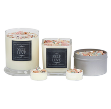 Self Love Candle - Dried Flower, Herb, & Crystal Candles: 12oz Glass Jar