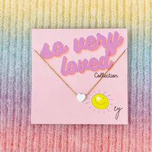 So Very Loved Heart Necklace: Pink