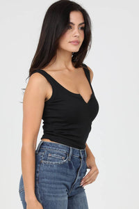 Neck Tank Large Black