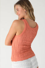 NS8458 - Reversible Lace Textured Tank Top: 2246 French Roast