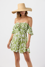Happiness Mini Dress Abstract Geo Green One Size