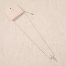 Modern Mixed-Cut Stone Cross Pendant Necklace