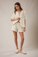 CREAM PJ SHORTS