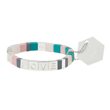LOVE Empower Bracelet Silver/Rose Quartz/Labradorite