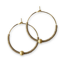 Sprinkles Hoop Earrings Mocha