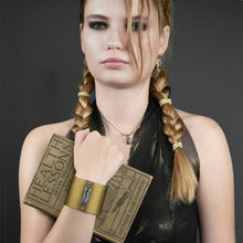 2" Leather Cuff  Pyrite