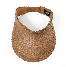 Playa Straw Visor: Blk/Nat