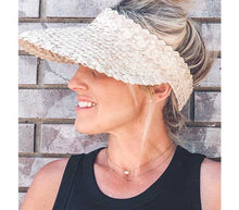 Playa Straw Visor: Blk/Nat