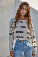 Knit Double Stripe Long Sleeve