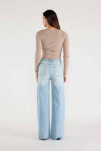 Light Wide Relaxed String Jeans