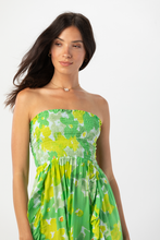 Hoku Mini Dress: Watercolor Dreams Green / One Size