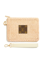 Upcycled Crochet Wristlet: Pink