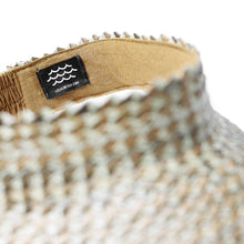 Playa Straw Visor: Blk/Nat