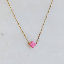 So Very Blessed Cross Necklace: White
