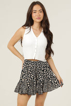 BS909-A801-WA02 TWIN PRINT GODET SHORTS: M