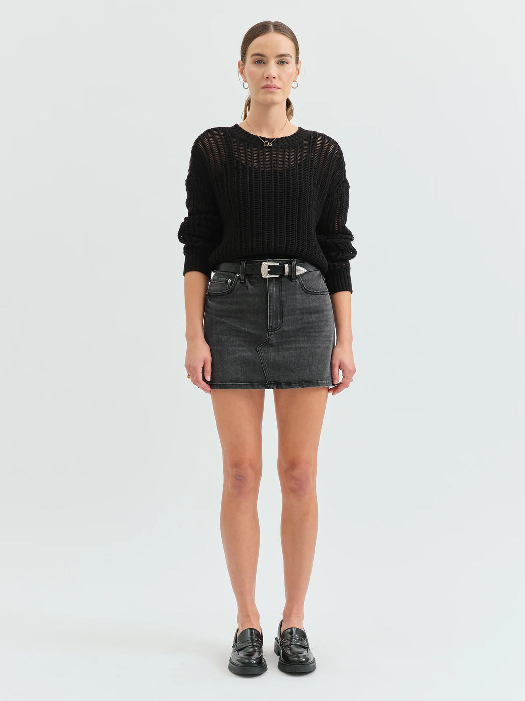 Malibu Mini Skirt Black