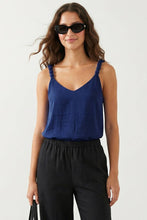 Classic V-neck Tank Top With Strap Accent - SS: Papyrus / 3s-2m-1l