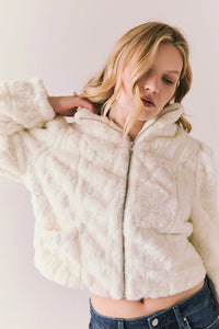 Starry White Puff Jacket