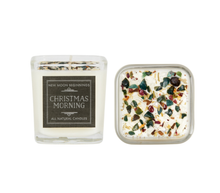 X-mas Morning Candles: 12oz Round Glass