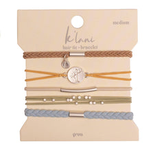 "Grow" Palm Tree Hair Tie Bracelets: Medium