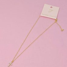 Shell Pearl Cross Necklace
