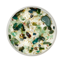 Heart Chakra Candle - Soy Candle - Herb & Crystal Candles: 8oz Round Tin