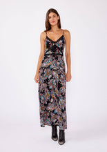 Floral  Lace Trim Maxi Dress