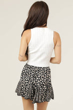 BS909-A801-WA02 TWIN PRINT GODET SHORTS: M