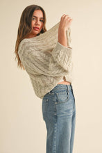 Cold Foam Cable Knit Cardigan