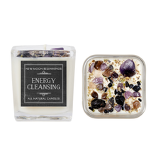 Fresh Scented Candles, Handmade Soy Candle, Crystal Candle: Peaceful Home / 12oz Glass Jar
