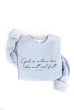 GOD IS WITHIN HER Graphic Sweatshirt: DARK H. SAGE / M