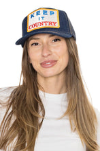 Keep It Country Trucker Hat in Denim
