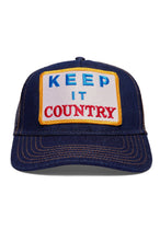 Keep It Country Trucker Hat in Denim