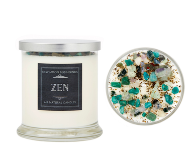 Zen Candle - 12oz Round Glass