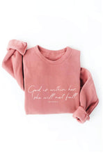 GOD IS WITHIN HER Graphic Sweatshirt: DARK H. SAGE / S