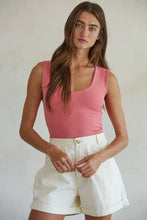 S1187N | Double Layered Seamless Top: White / SM