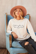 GOD IS WITHIN HER Graphic Sweatshirt: DARK H. SAGE / M