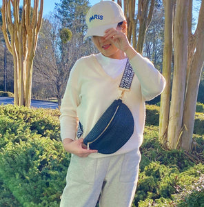Bahama Breeze Fit All Sling Bag: Light Cream